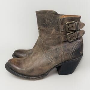 Brown Leather Ankle Boots